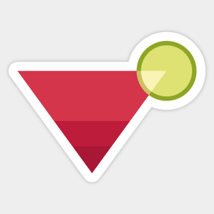 Cosmopolitan Cocktail Minimal Retro Sticker